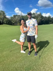 Golf tournament action